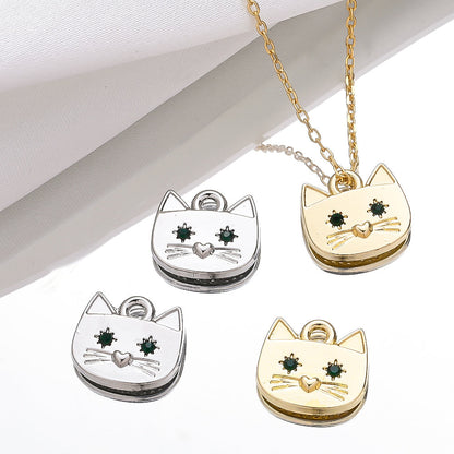 Cat Alloy Pendant Charms
