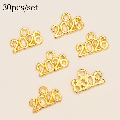 Vintage Number Letter Metal Charms