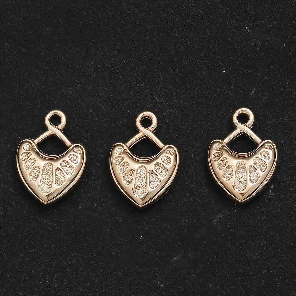 10/20PCS CCB Peach Heart Pendant Set