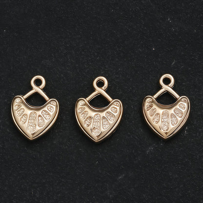 10/20PCS CCB Peach Heart Pendant Set
