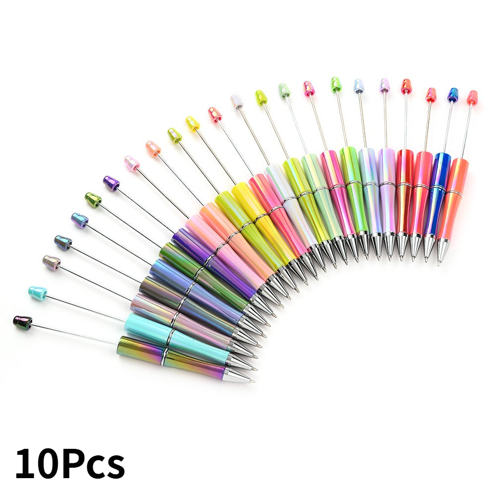 10-Piece 15 cm Beaded Ballpoint Pens