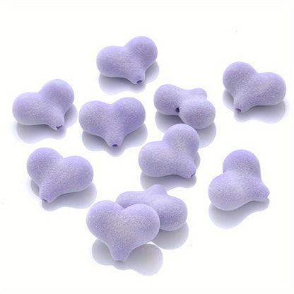 Fleece Heart Acrylic Beads