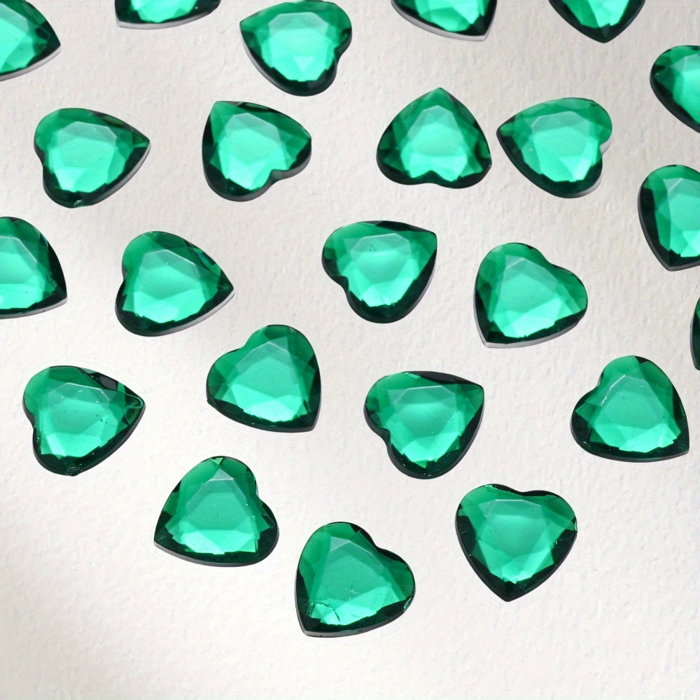 12 mm Acrylic Heart Decorative Patches