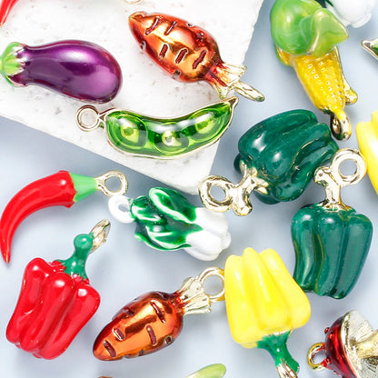 Alloy Mushroom Pendants