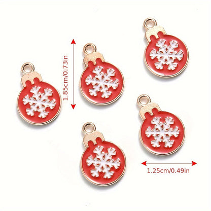 Mixed Metal Christmas Pendants