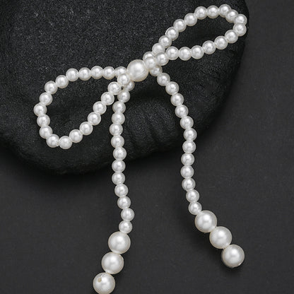 Faux Pearl Bowknot Embellishments