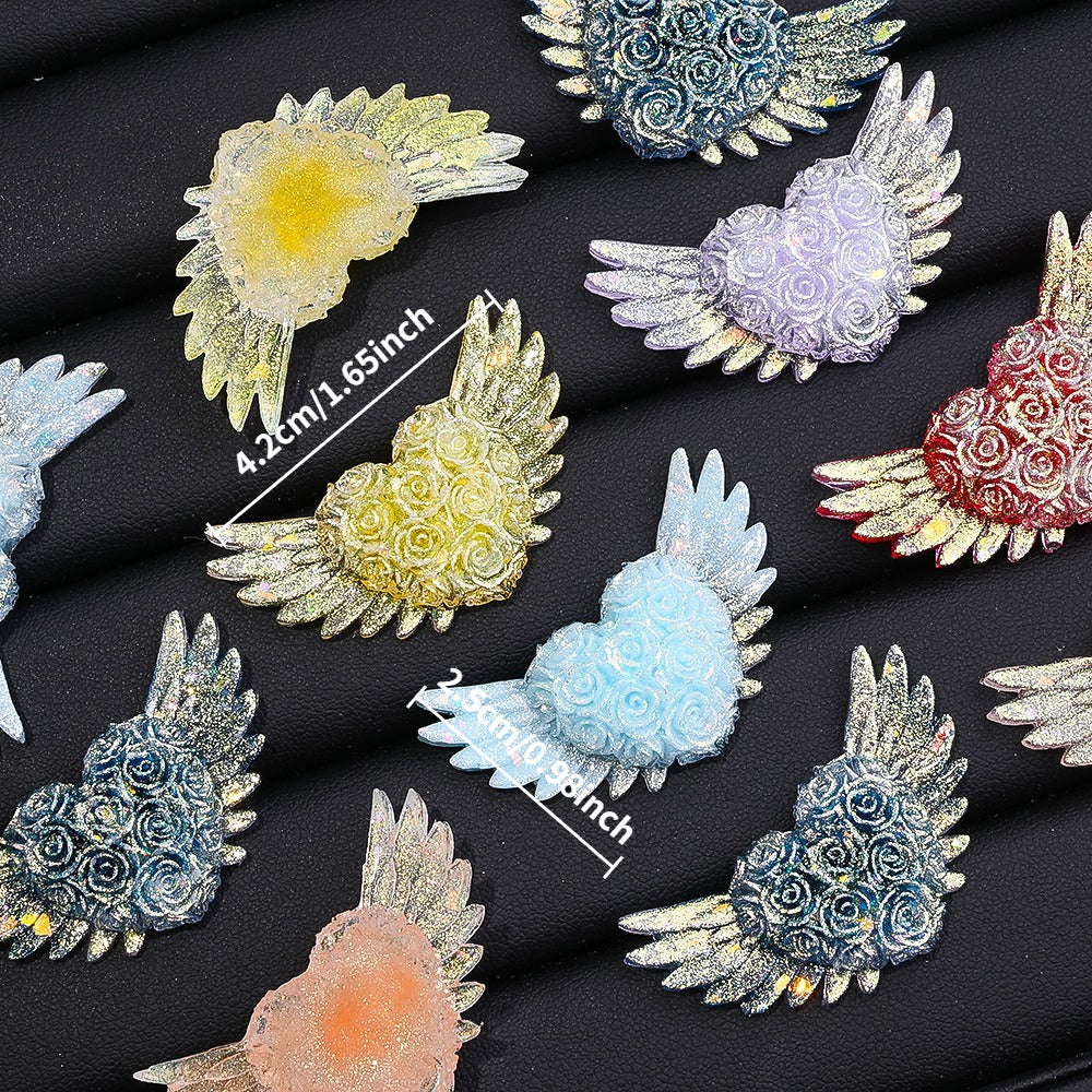 Luminous Love Wing Resin Patches