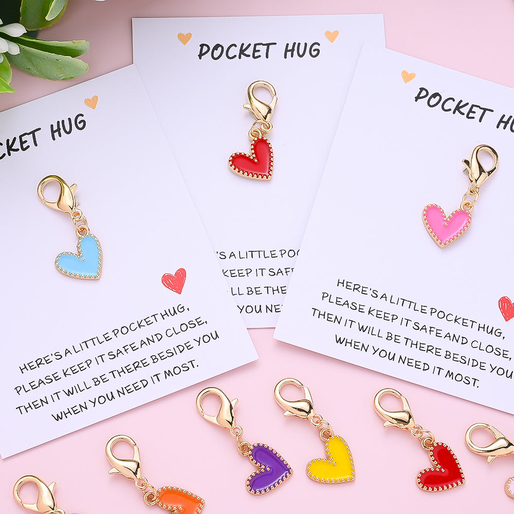 Heart Keychain with Thank You Card