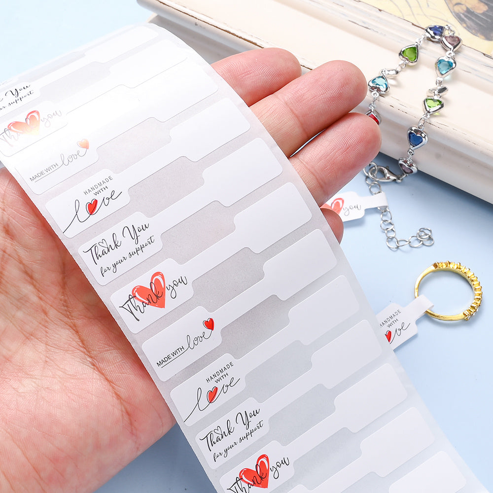 White Love Jewelry Price Labels