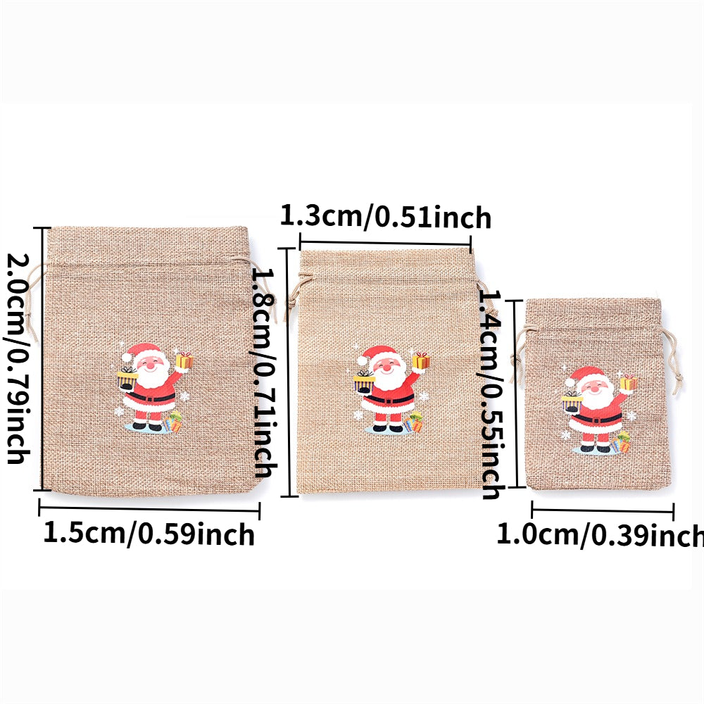 Christmas Linen Gift Bags