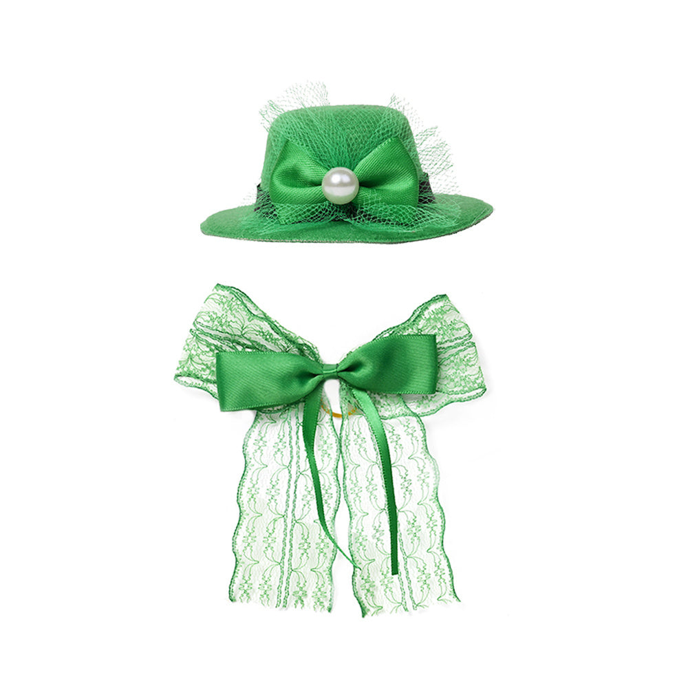Green Bow Tie Cloth Decorations