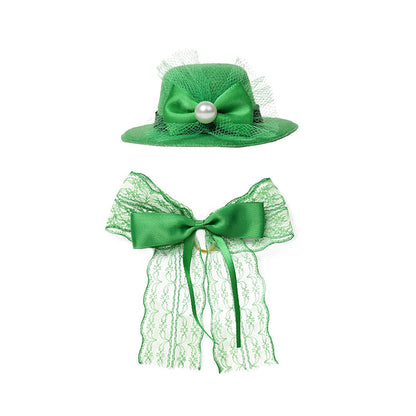 Green Bow Tie Cloth Decorations
