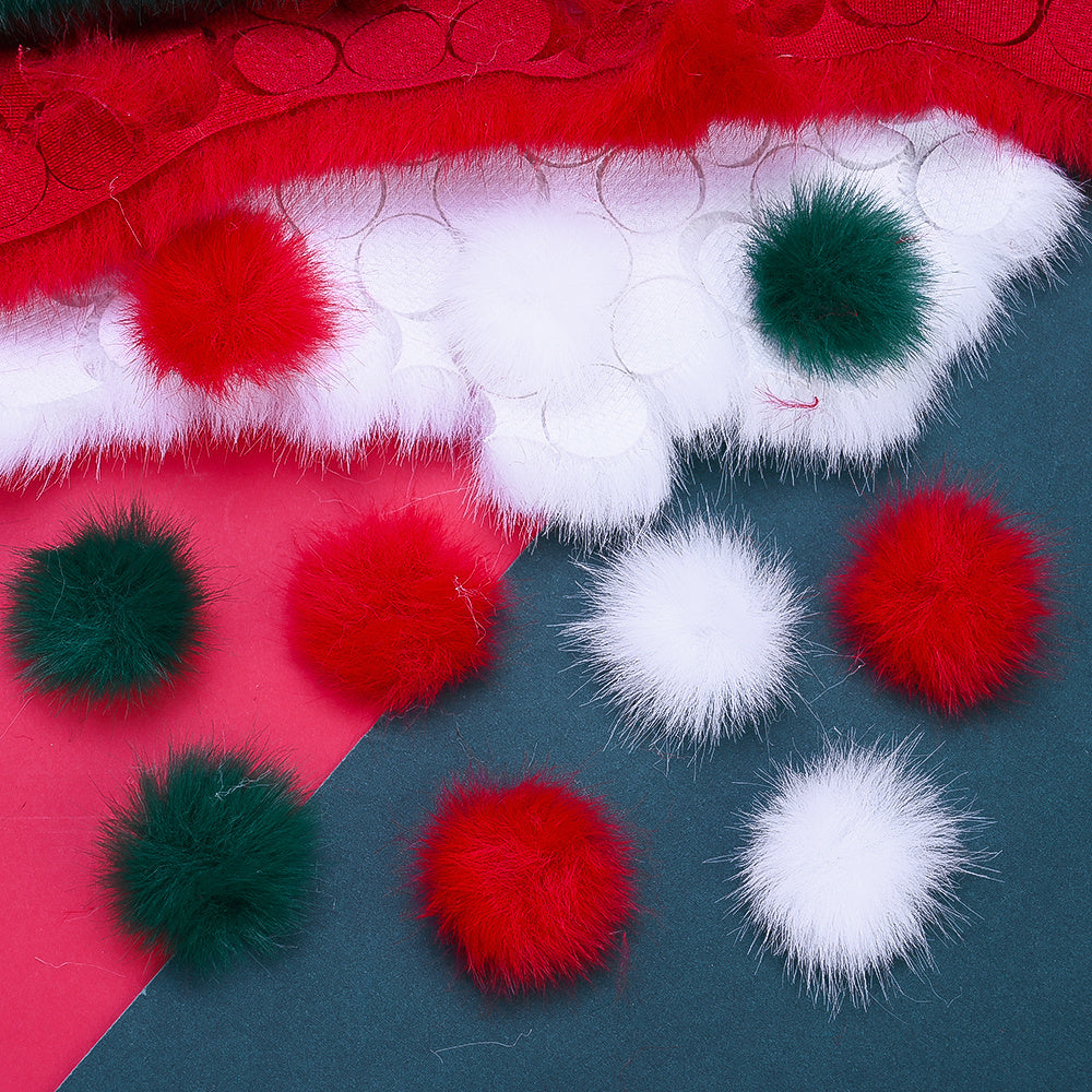 3.5 cm Artificial Mink Wool Buckle Embellishments