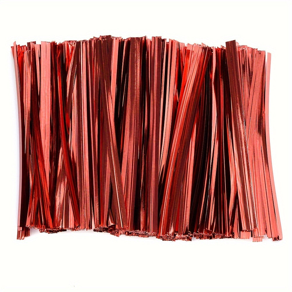 800-Piece 4 mm Gold Metal Wire Ties