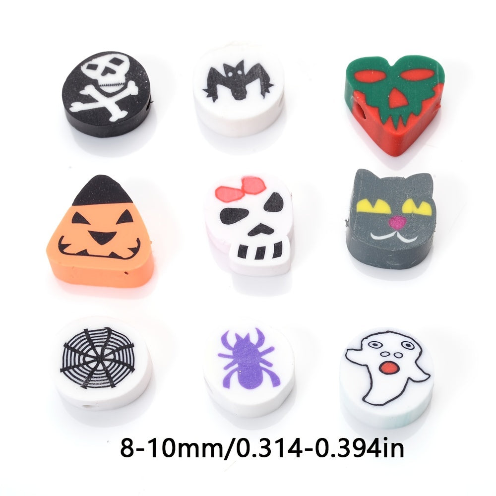 Halloween Polymer Clay Beads Set