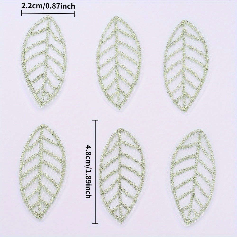 Green Mesh Leaf Patches