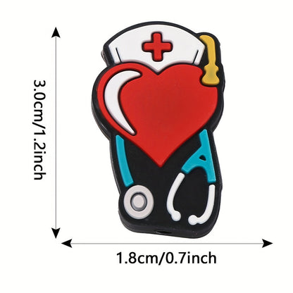 Nurse Theme Silicone Beads