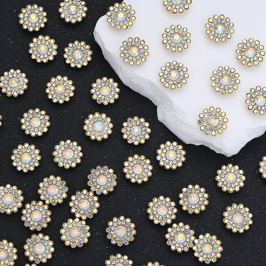 Sunflower Rhinestone Beads