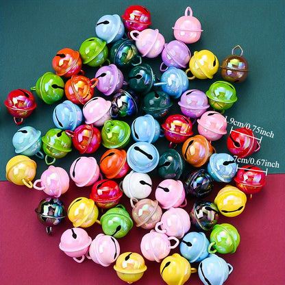 10PCS 17×19mm Colorful Iron Bell Charms