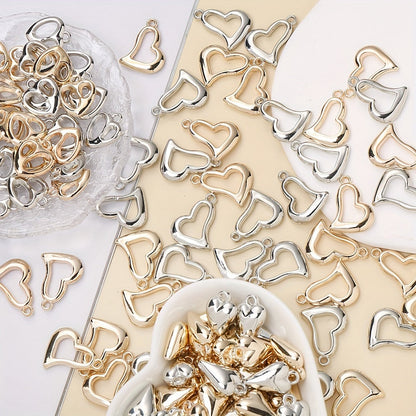 Plastic Heart Charms