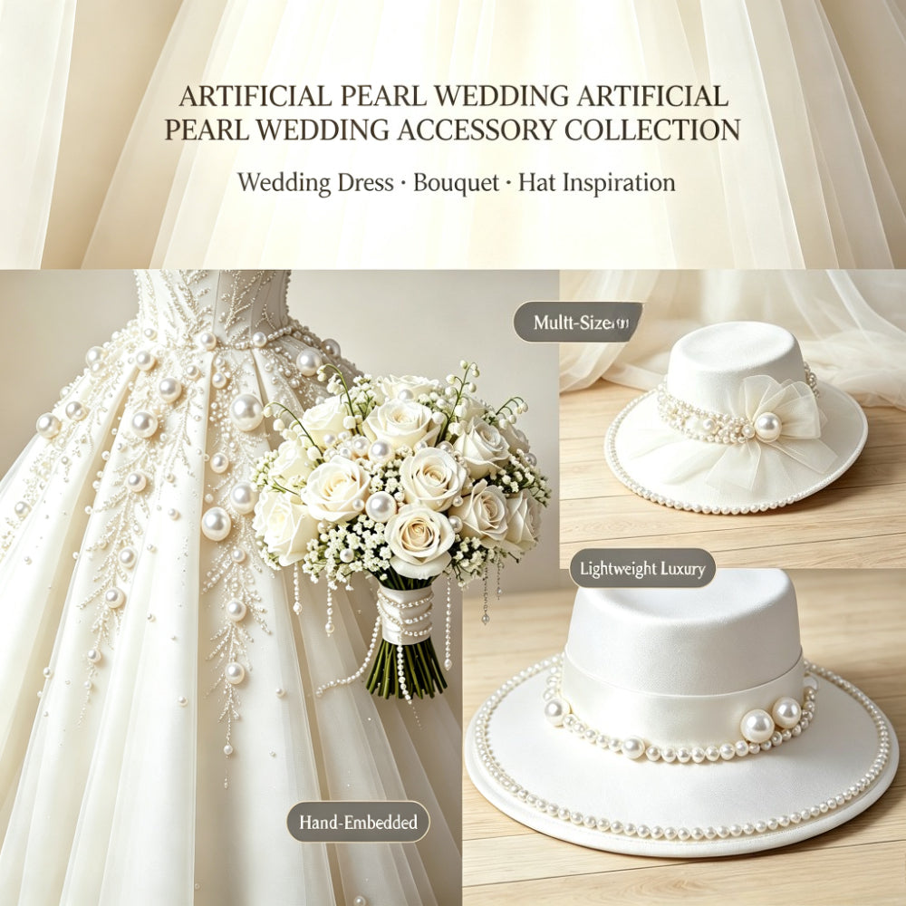3300pcs 4-20mm Mix Size Aritificial Pearl Beads Bulk (no Hole) Acrylic