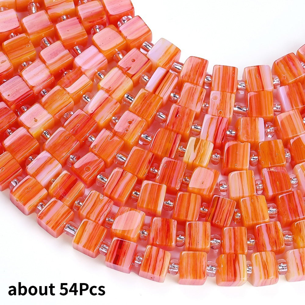 Square Natural Stone Beads