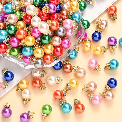 10x14 mm Christmas Acrylic Rhinestone Pendant Charms