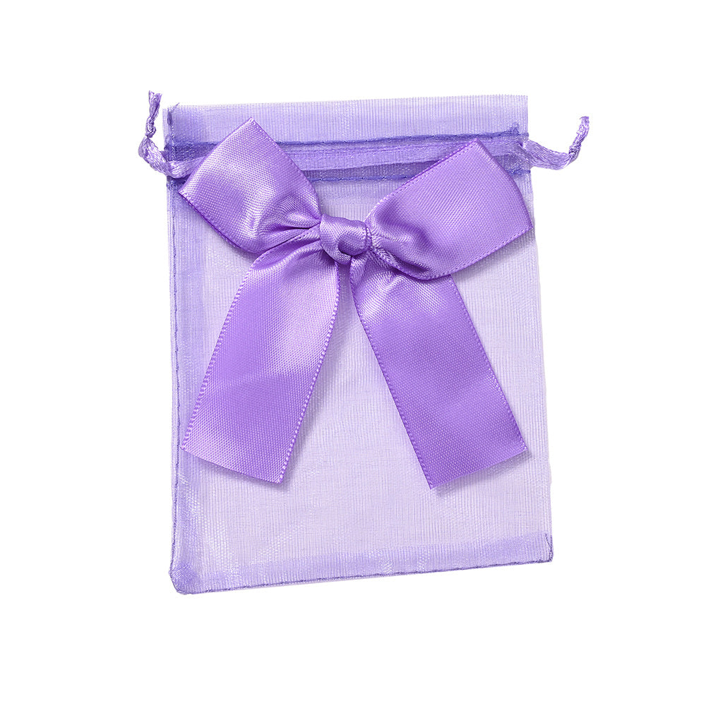 10PCS Organza Drawstring Gift Bag Set with Bowknot