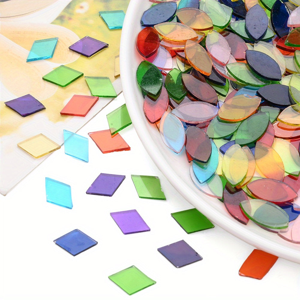 Multicolor Irregular Glass Beads