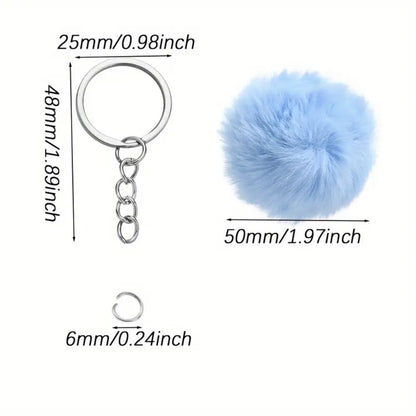 Fur Ball Keychain Making Set