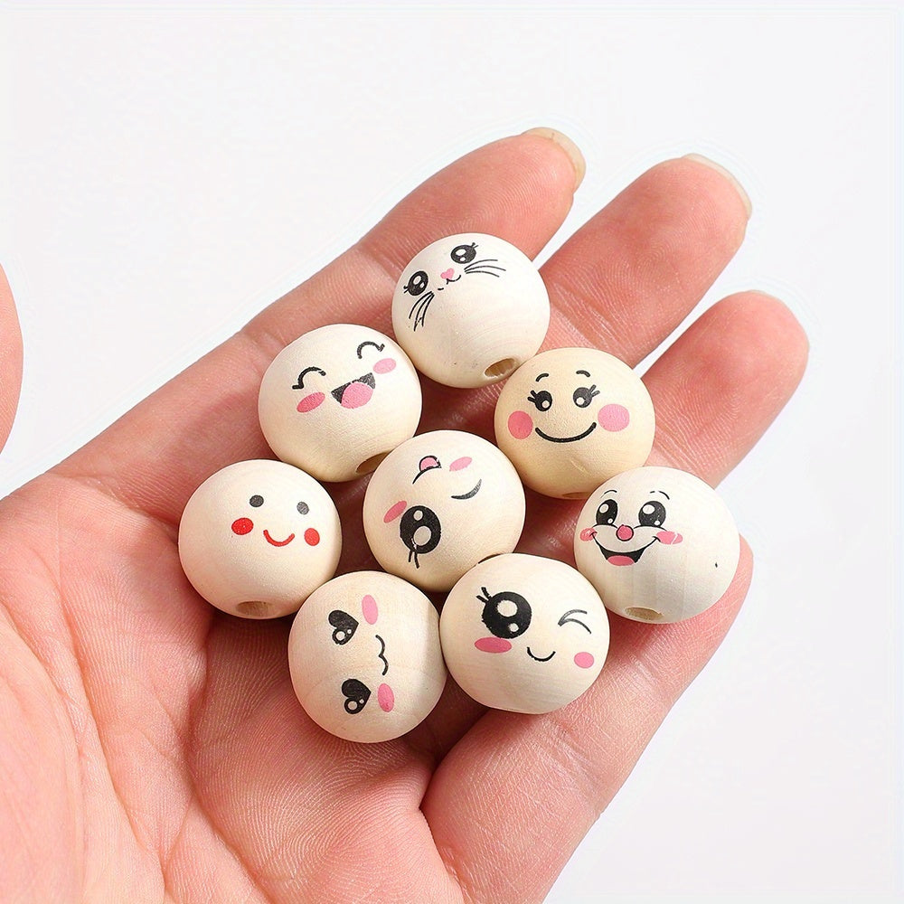Expression Wooden Spacer Beads