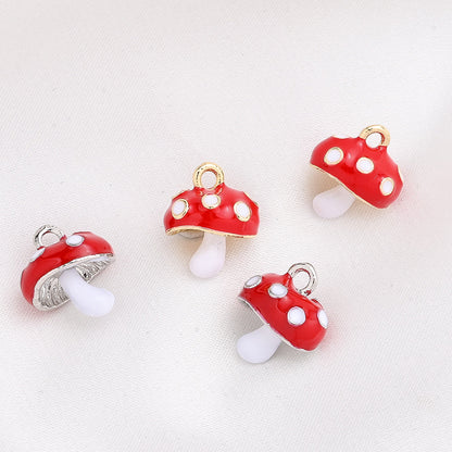 Alloy Mushroom Pendants