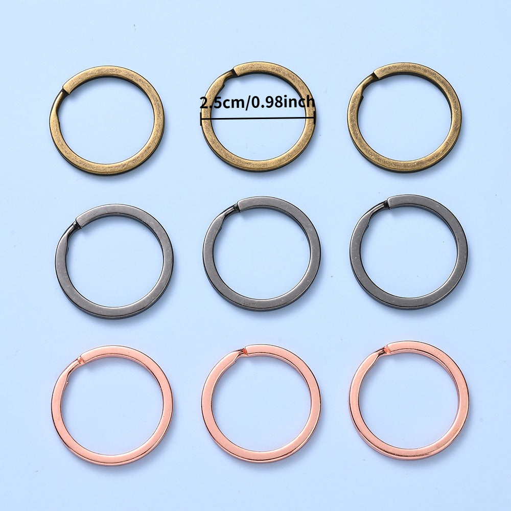 Colored Iron Flat Rings