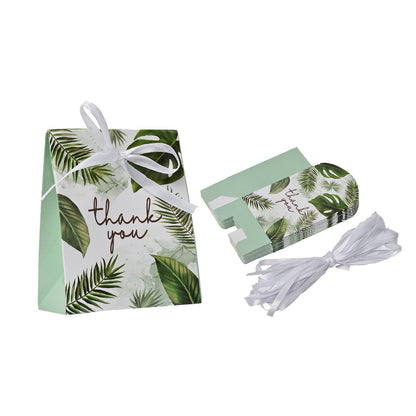 Green Leaf Thank You Gift Packaging Bags