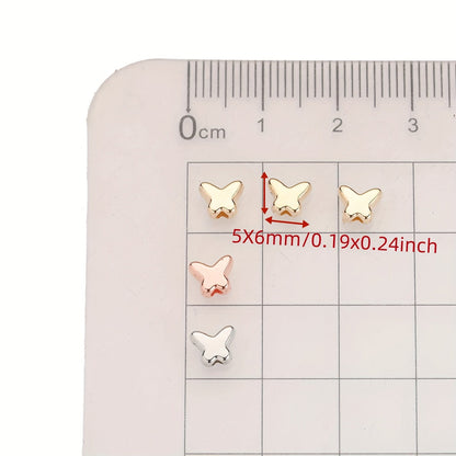 100PCS 5×6mm Mini Butterfly CCB Bead Set
