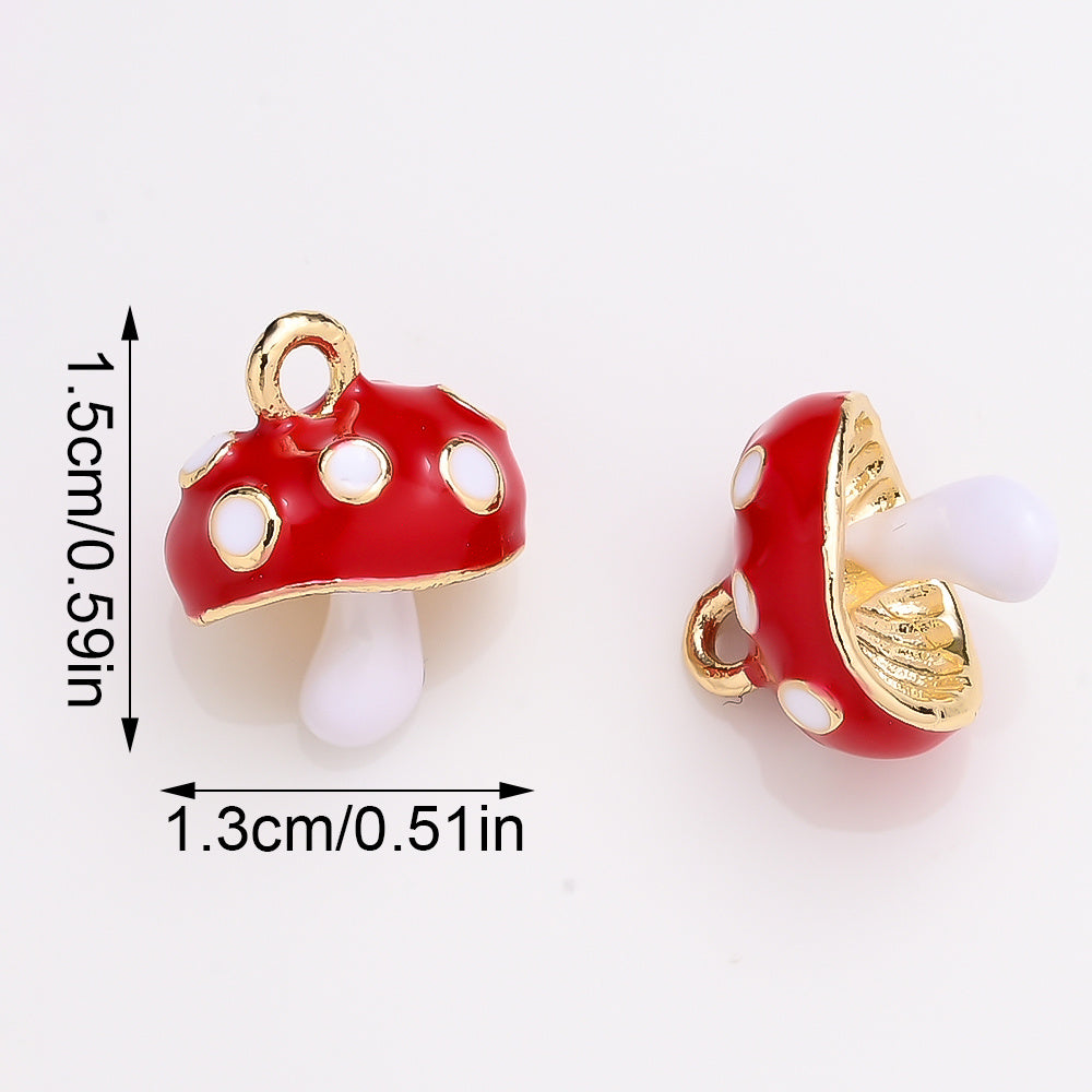 Alloy Mushroom Pendants