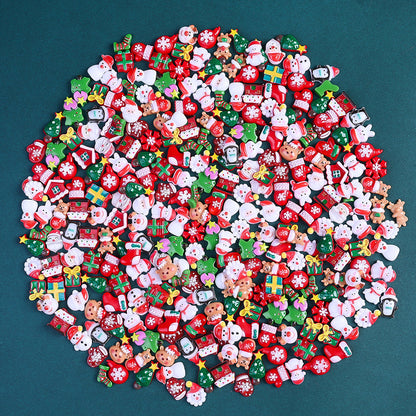 17g 7–15mm Christmas Resin Flatback Embellishment Set