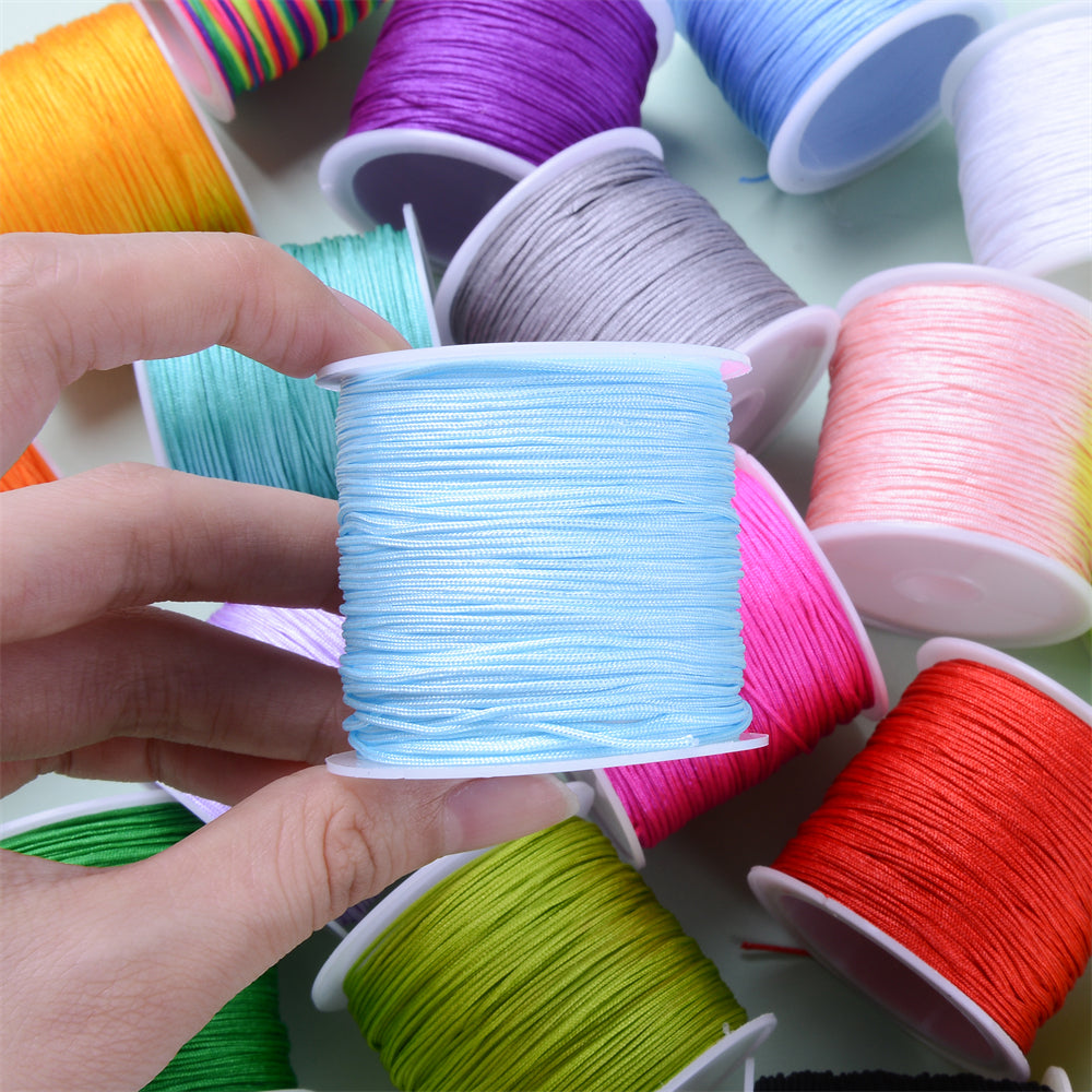 20m 0.8mm Colorful Nylon Chinese Knot Cord