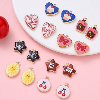 Vintage Enamel Fairy Tale Charms