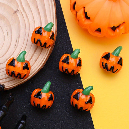 Orange Pumpkin Plastic Beads