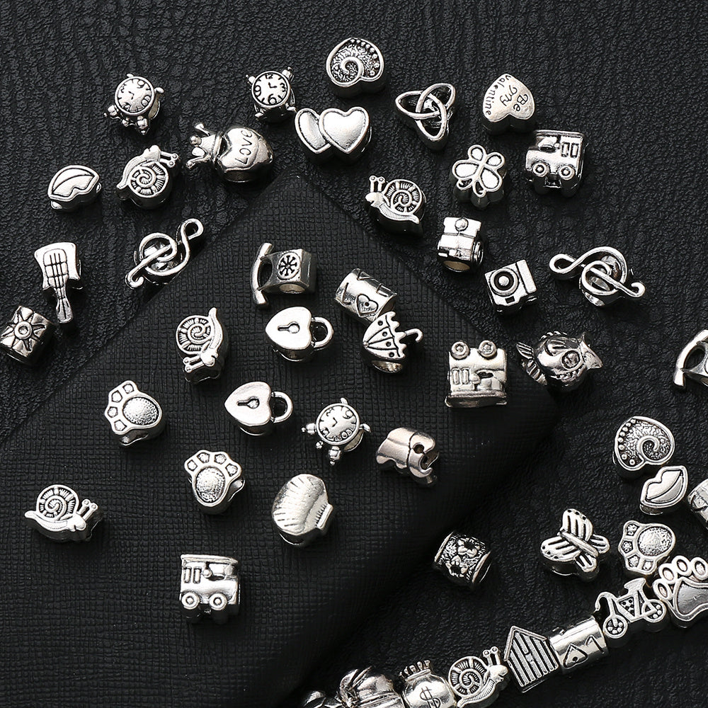 Mixed Alloy Large Hole Beads
