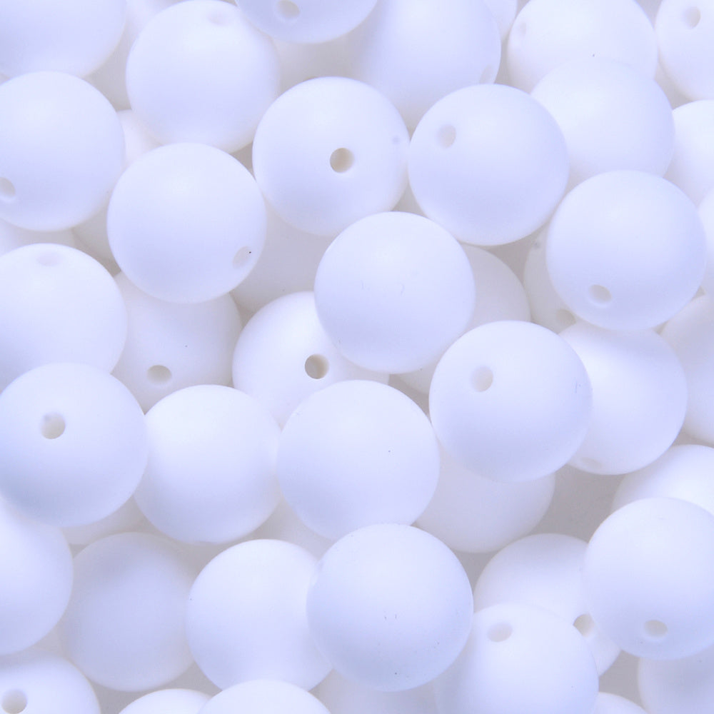 12 mm Round Silicone Beads