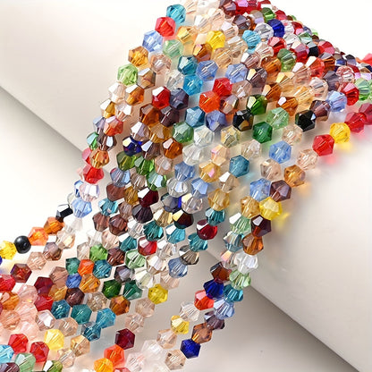 90PCS 4mm Faceted Glass Corner Bead Set