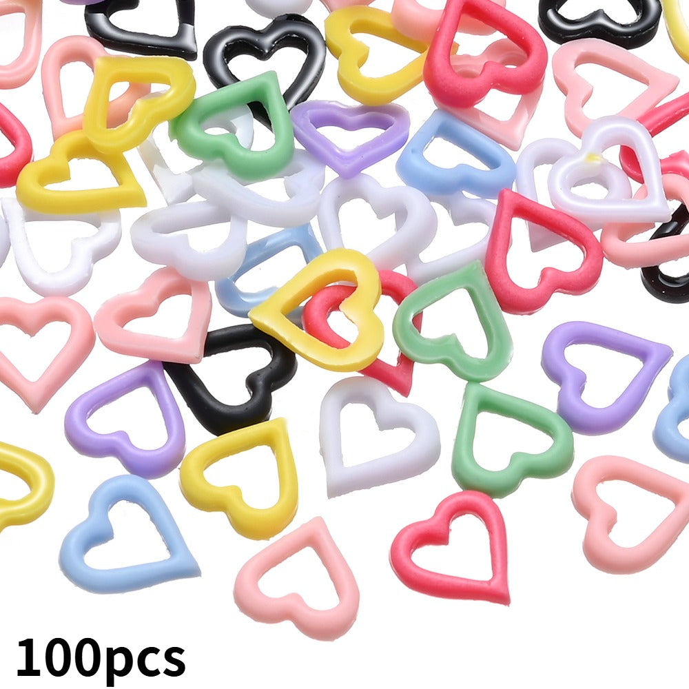 Hollow Love Resin Patches
