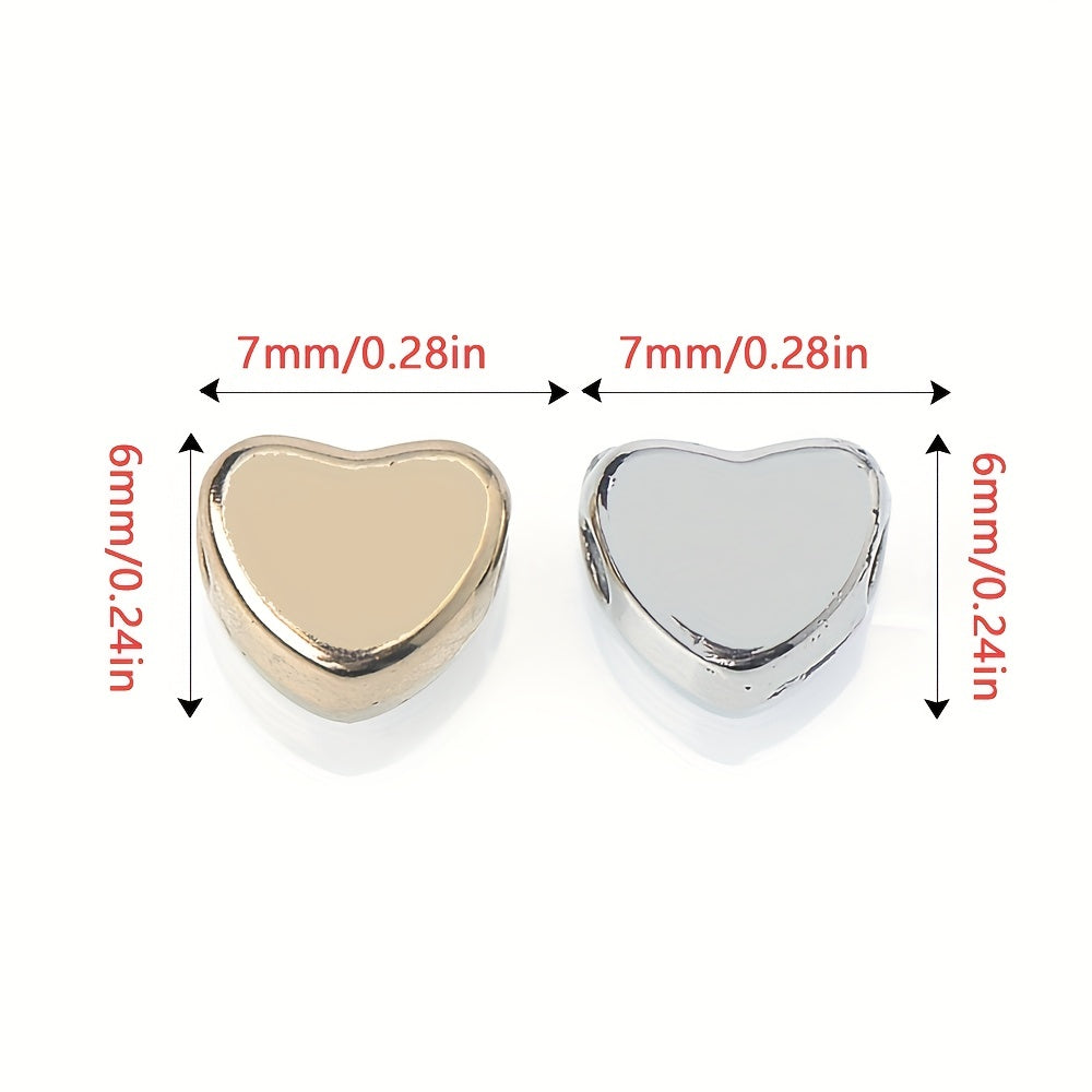 Gold & Silver Love CCB Beads