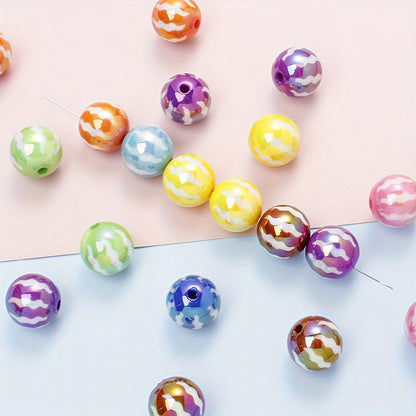 10PCS Watermelon Pattern Acrylic Bead Set