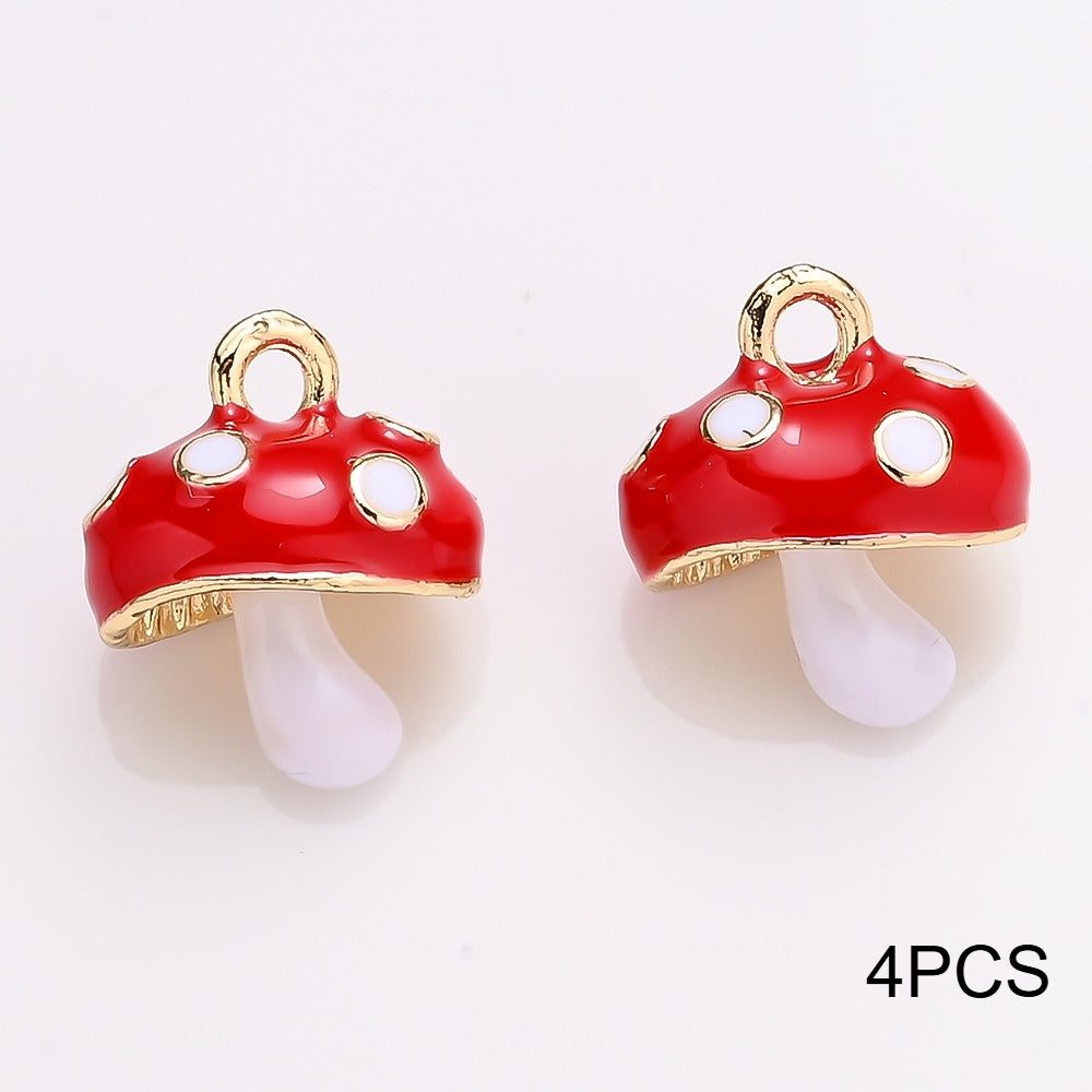 Alloy Mushroom Pendants