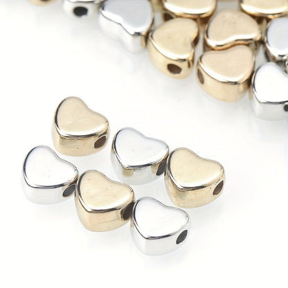 Gold & Silver Love CCB Beads