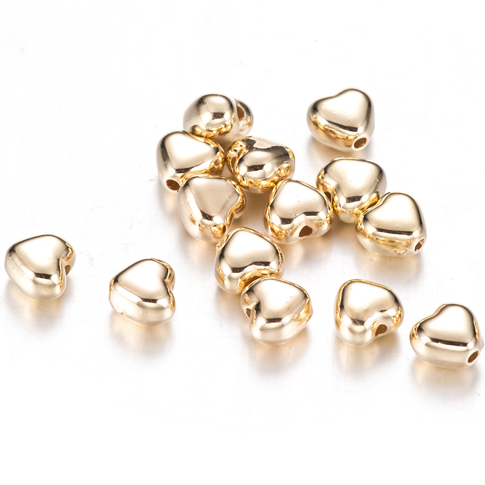 6 mm Love CCB Coated Spacer Beads