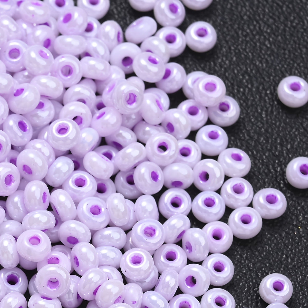 Colorful 3 mm Donut Rice Spacer Beads